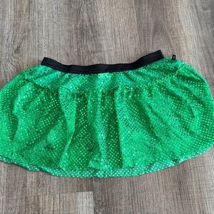 Sparkle Athletic Green Sequin Skirt